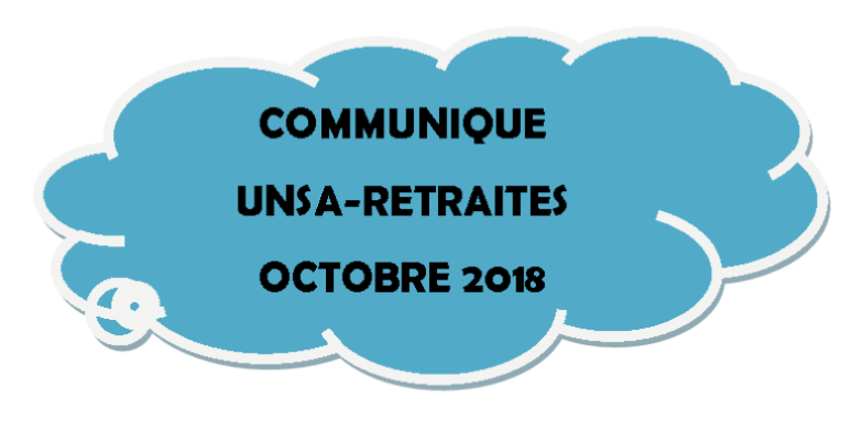 COMMUNIQUE D’OCTOBRE 2018