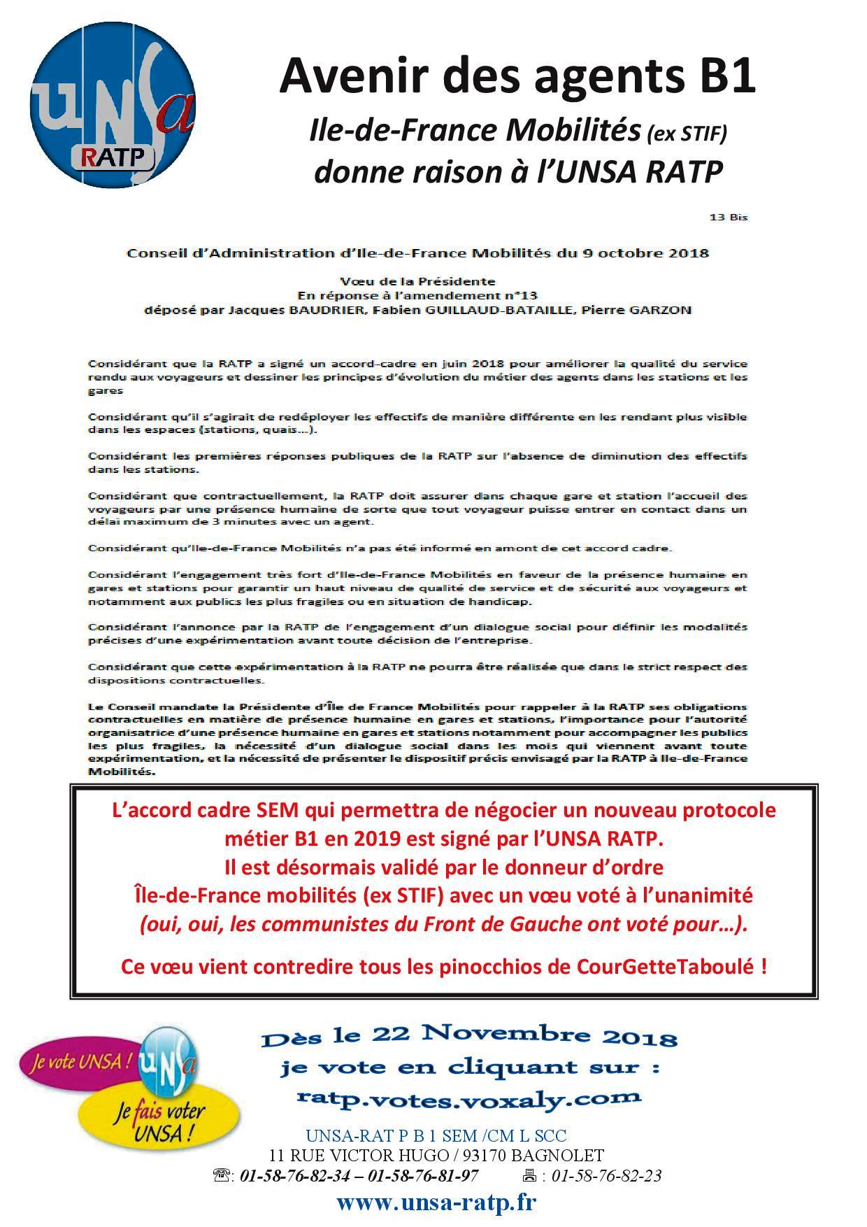AVENIR DES AGENTS B1
