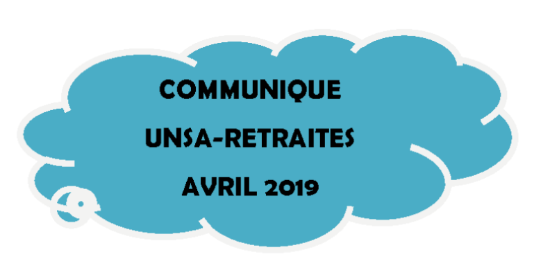 COMMUNIQUÉ d’avril 2019