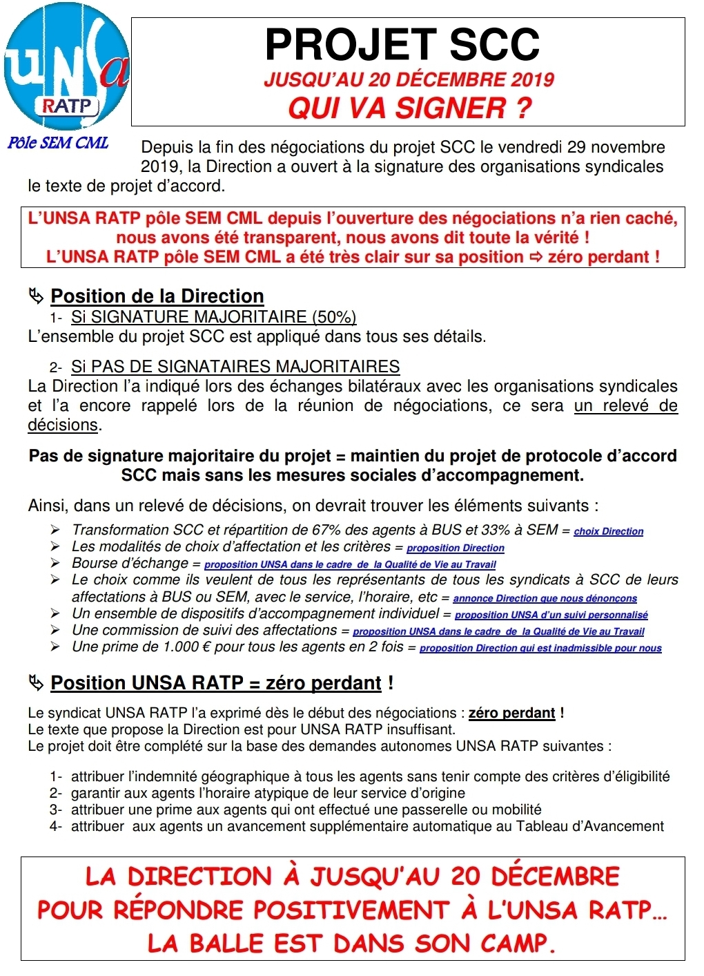 PROJET SCC
