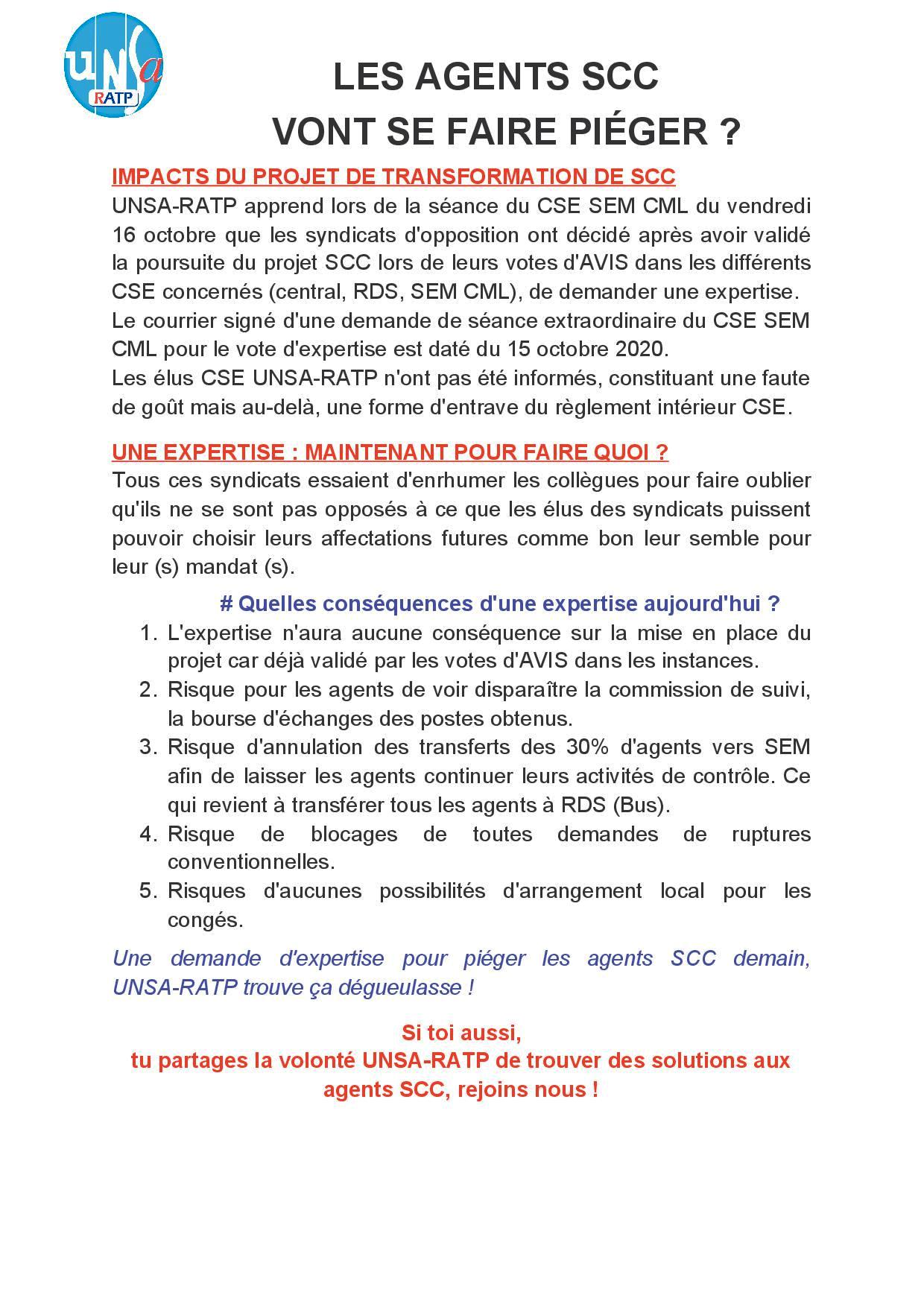 LES AGENTS SCC VONT SE FAIRE PIÉGER ?