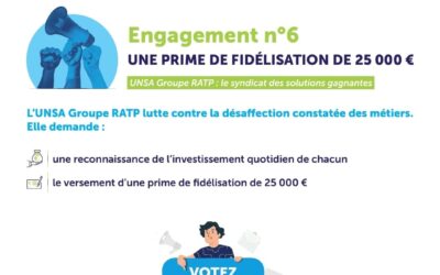 Engagement n°6 UNE PRIME DE FIDÉLISATION DE 25 000 €