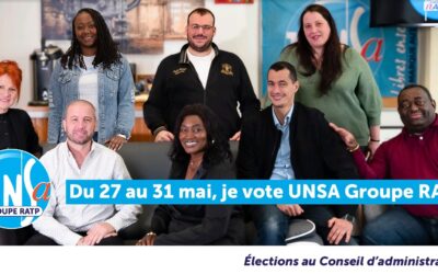Avec UNSA GROUPE RATP, l’avenir vous appartient !